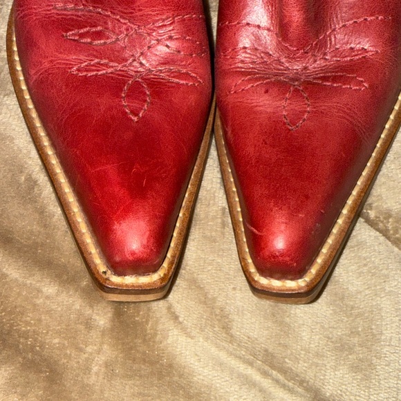 Penny Loves Kenny Red Boots - Picture 8 of 8